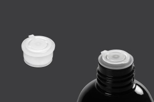 Flip Top Deckel aus Kunststoff halbtransparent -12 Stücke-εικόνα_διαστάσεις