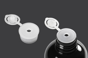 Flip Top Deckel aus Kunststoff halbtransparent -12 Stücke-εικόνα_σύνθεση