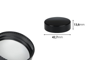 Couvercle en plastique de couleur noir mat avec doublure intérieure-εικόνα_διαστάσεις