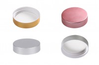 Plastic lid with aluminum coating and inner gasket