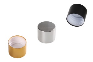 Tappo in plastica PP18 con rivestimento in alluminio in vari colori lucidi