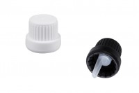 Safety plastic cap PP18 wide with inner dropper 22mm - 50 pcs