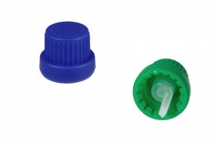 Safety plastic cap PP18 wide with inner dropper 22mm - 50 pcs