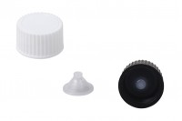 Plastic cap with inner conical cap PP18 - 20 pcs