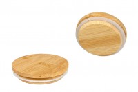 Wooden cap with rubber for jars with inner diameter of neck 71 mm