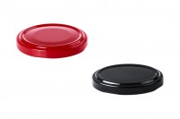 Metal Cap T.O. 58 in red or black color - 20 pcs