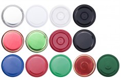 Metal Cap T.O. 82 with or without a seal button, in a variety of colors - 20 pcs