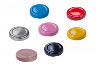 Metal Cap T.O. 43 with a seal button in a variety of colors - 20 pcs