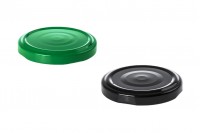 Metal Cap T.O. 58 with a seal button, in green or black color - 20 pcs