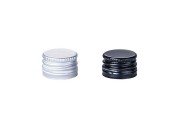 Pre-threaded aluminum screw caps PP18 (18x12) with liner - various colors