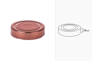 Twist Off Deckel 70 Deep bronze-bildabmessungen