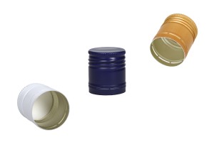 Tappo a vite in alluminio PP30 con liner interno.-1