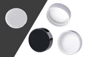 Kapak alumini me mbrojtëse plastike të brendshme në ngjyrë të zezë ose argjendi (për kavanoz 122-31-0)-imazh_dimensione