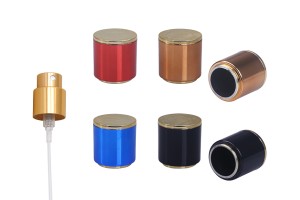 Pompe de pulvérisation de couleur or (15/400) avec capuchon en acrylique de différentes couleurs - 6 pcs-εικόνα_προϊοντική