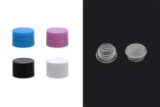 PP18 plastic cap in various colors with inner gasket and plastic cap - 20 pcs