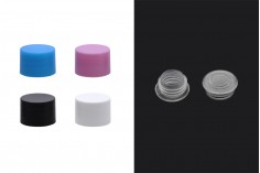 PP18 Kunststoffkappe in verschiedenen Farben mit Innendichtung und Kunststoffkappe - 20 Stk