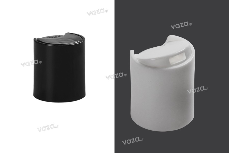 Disk-top καπάκι πλαστικό PP18 σε μαύρο ή λευκό χρώμα