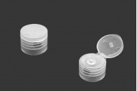 Flip top plastic lid 24/410 - 12 pcs