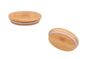 Wooden cap with rubber