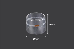 Schrumpfkappe 50x40 mm transparent mit Loch-produktbild