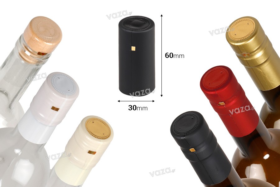 Capsule 30x60 mm heat shrinkable in different colors for wine bottle - 20 pcs