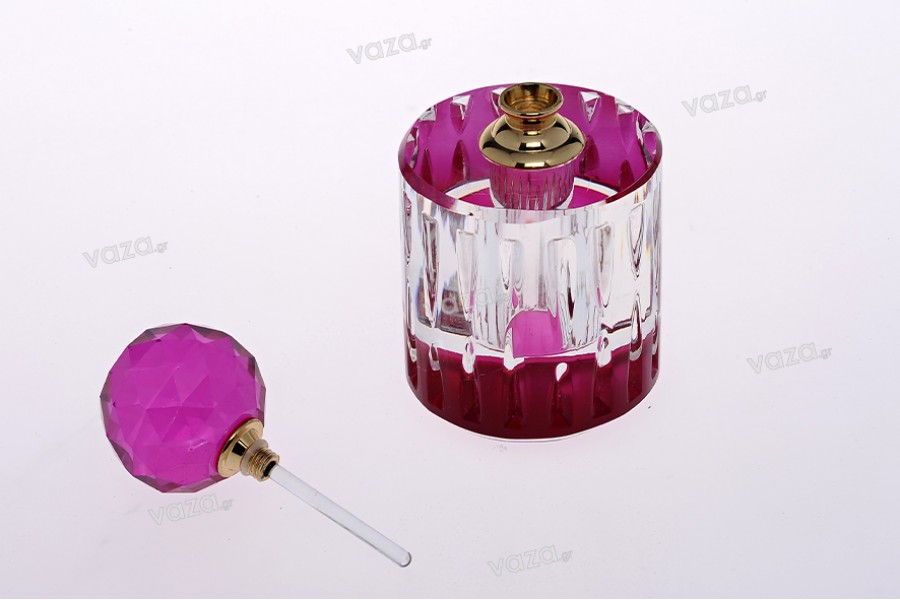 Crystal bottle 10ml with needle and glass lid 