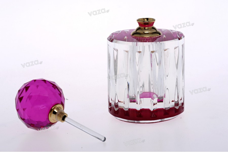 Crystal bottle 10ml with needle and glass lid 