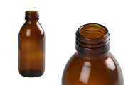 150ml amber glass bottle for essential oils with PP28 finish