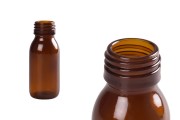 Flacon d'huiles essentielles de 60 ml (PP28) de couleur caramel