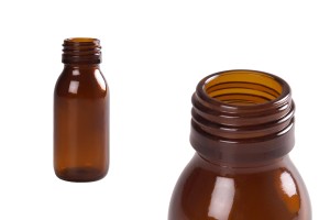 Flacon d'huiles essentielles de 60 ml (PP28) de couleur caramel-1