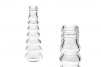 100ml glass ribbed bottle for olive oil, vinegar or spirits also suitable for decoration in size 55x165