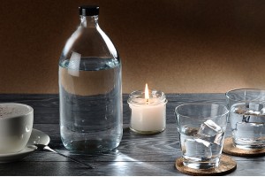 Bouteille en verre de 1000 ml transparente-εικόνα_σύνθεση