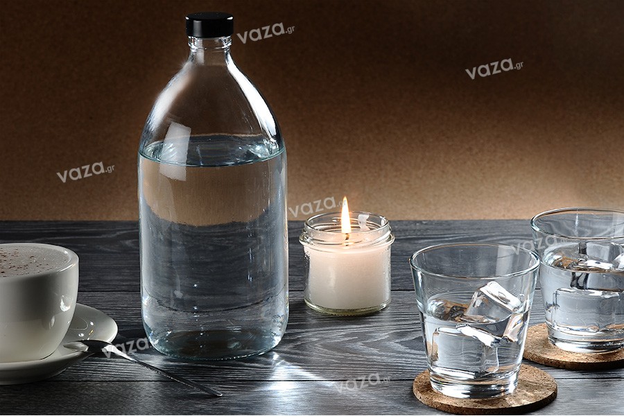 Flacon 1000 ml din sticlă, transparent