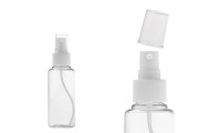 Bottiglia in PET da 50 ml con atomizzatore spray per sostanze oleose in confezione da 12 pezzi