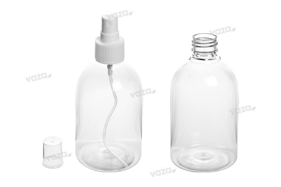 PET Μπουκάλι 250 ml με σπρέι για ελαφρά λιπαρές ουσίες σε συσκευασία των 12 τεμαχίων