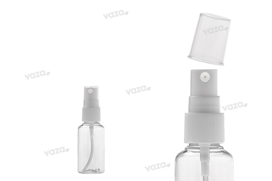 30ml PET spray bottle for slightly fatty solutions in a package with 12 pieces.