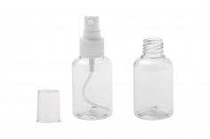 PET Sticlă 50 ml cu spray pentru ulei, în pachet de 12 bucăți