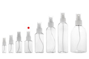 PET-Flasche 50 ml mit Zerstäuber für fetthaltige Stoffe in einer Packung mit 12 Stücken-5