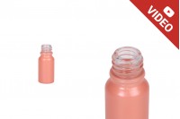 Glass bottle PP18 for essential oils 10ml in pink  matte color