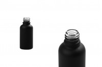 Glass bottle for essential oils 30 ml black MAT with nozzle PP18