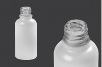 Γυάλινο μπουκαλάκι για αιθέρια έλαια 30 ml λευκό περλέ με στόμιο PP18