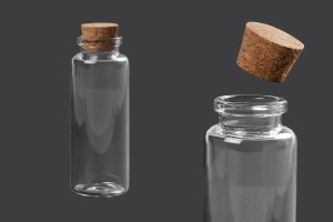 Glasflasche mit Korken - 12 Stck-1