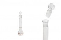 10ml measuring glass flask with glass stopper