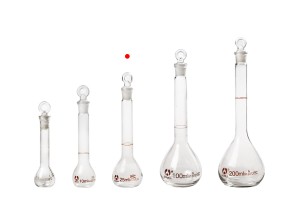 Γυάλινη ογκομετρική φιάλη 25 ml με γυάλινο πώμα-εικόνα_σύνθεση