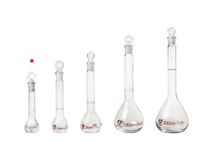 Fiole jaugée en verre de 5 ml avec bouchon en verre-εικόνα_σύνθεση