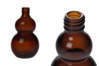 Flacon en verre pour huiles essentielles de 100 ml de couleur caramel (PP18)