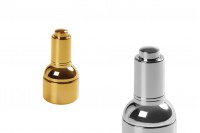 Sticlă de sticlă de 30 ml cu picurător, dren și cap de buton