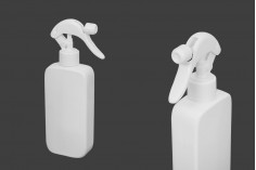 Bottiglia di plastica (PET) bianca da 300 ml con pompetta per spruzzo -12 pz