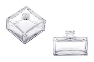 Viereckige Glasflasche 70 ml-produktbild