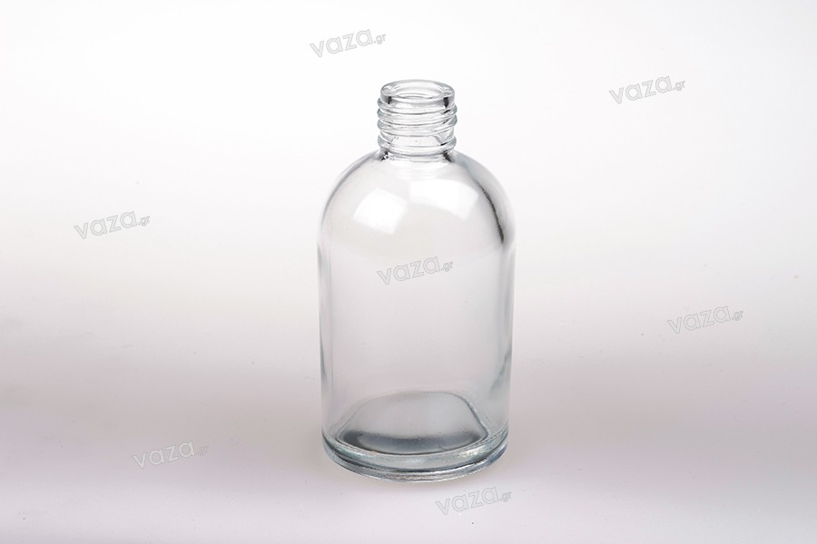Bouteille ronde en verre de 100 ml pour prélèvement de liqueur ou